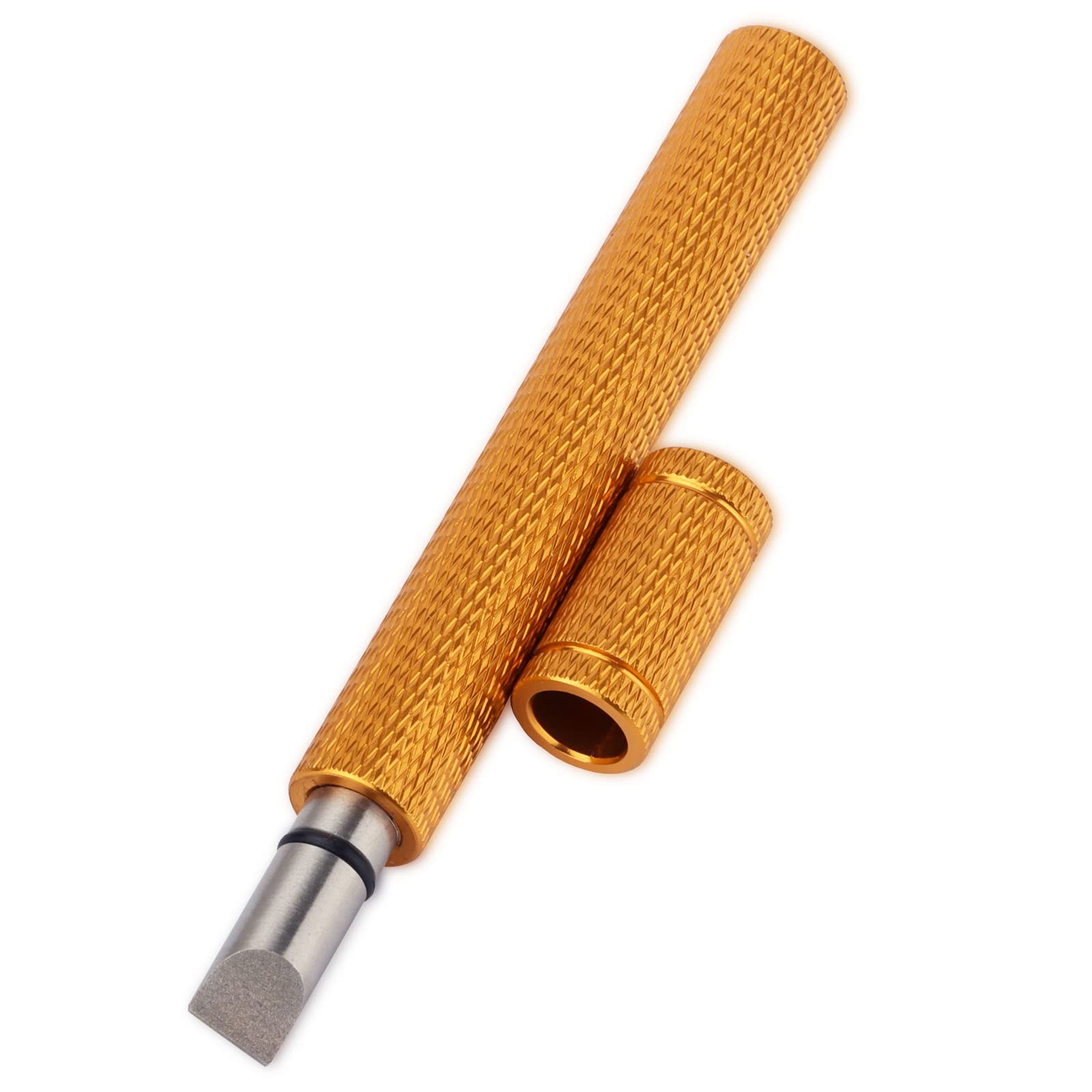 Bulex Golf Club Groove Sharpener, Re-Grooving Tool and Cleaner for Wedges & Irons - Generate Optimal Backspin - Suitable for U & V-Grooves