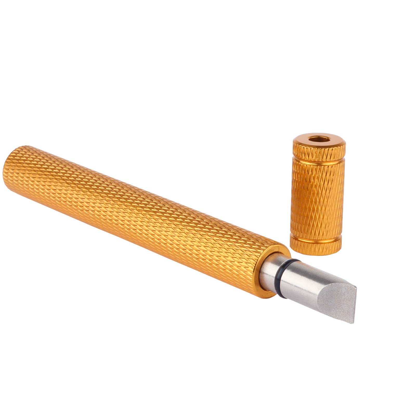 Bulex Golf Club Groove Sharpener, Re-Grooving Tool and Cleaner for Wedges & Irons - Generate Optimal Backspin - Suitable for U & V-Grooves