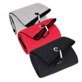3 Pack Large Golf Towels, 16" x 24" Tri-Fold Portable Microfiber Fabric Waffle Pattern Golf Towel for Golf Bag with Carabiner Clip to Quickly Remove Sand, Mud, Dirt and Sweat